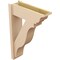 Ekena Millwork 8-in W x 24-in D x 36-in H Funston Trad Rough Cedar Woodgrain TimberThane Outlooker, Primed Tan OUTUR080X24X36FST04RCPR - alternate 2